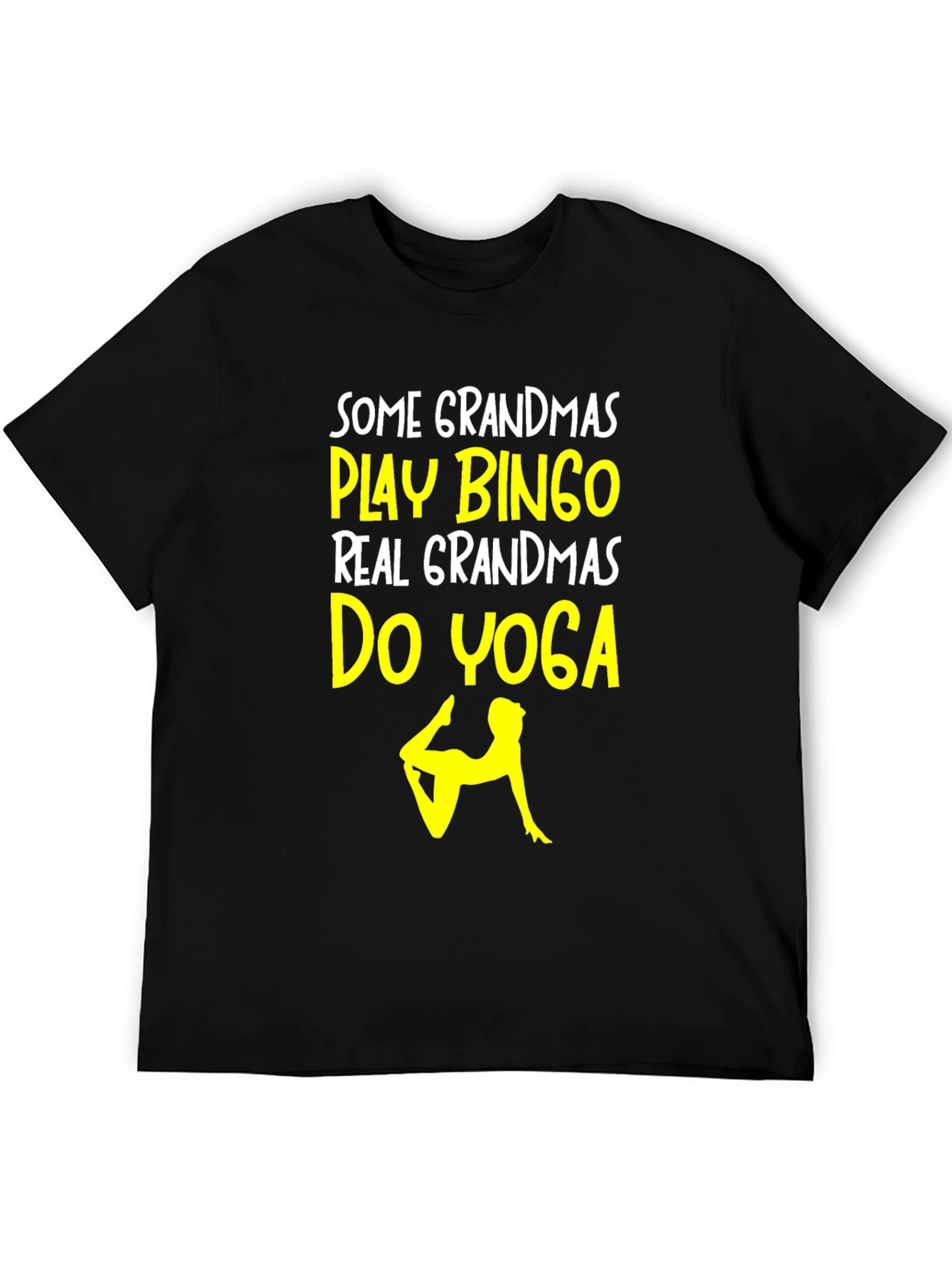 Yoga Grandma T-Shirt - Play Bingo Do Yoga