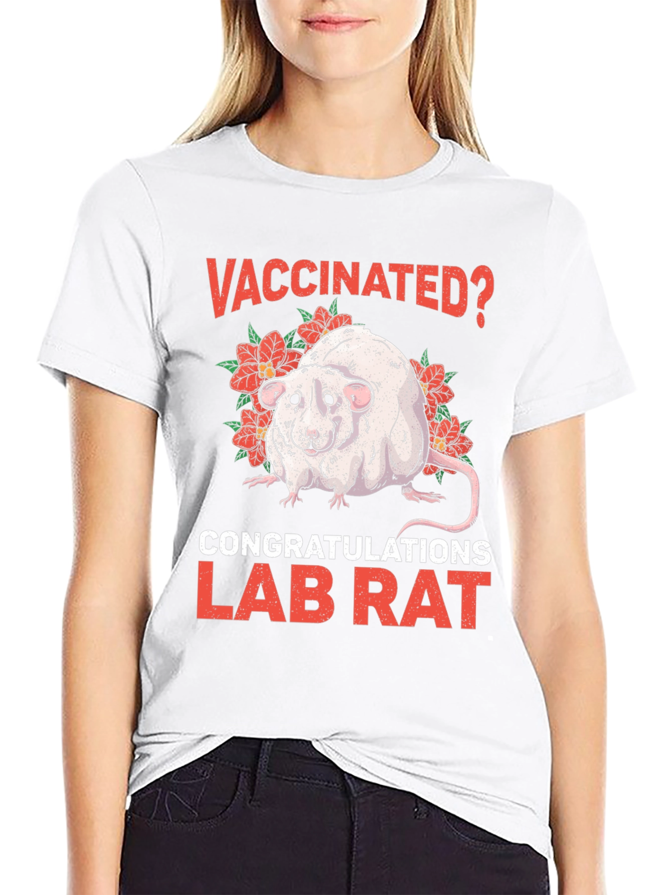 Vaccinated Lab Rat Graphic T-Shirt