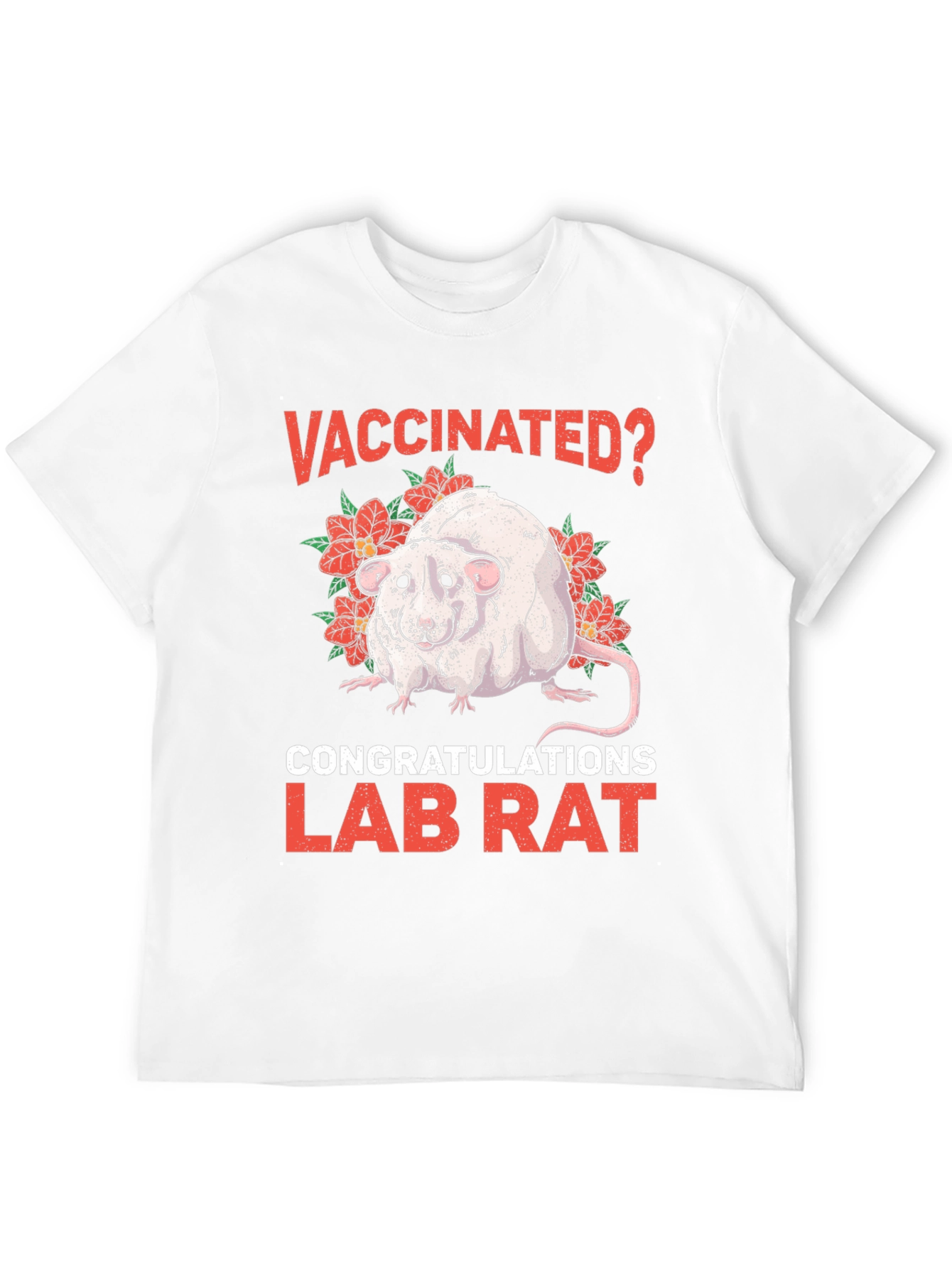 Vaccinated Lab Rat Graphic T-Shirt