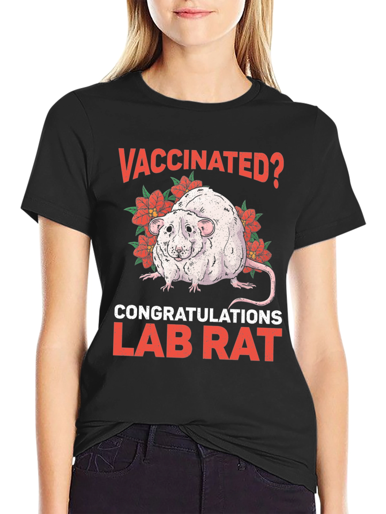 Vaccinated Lab Rat Graphic T-Shirt