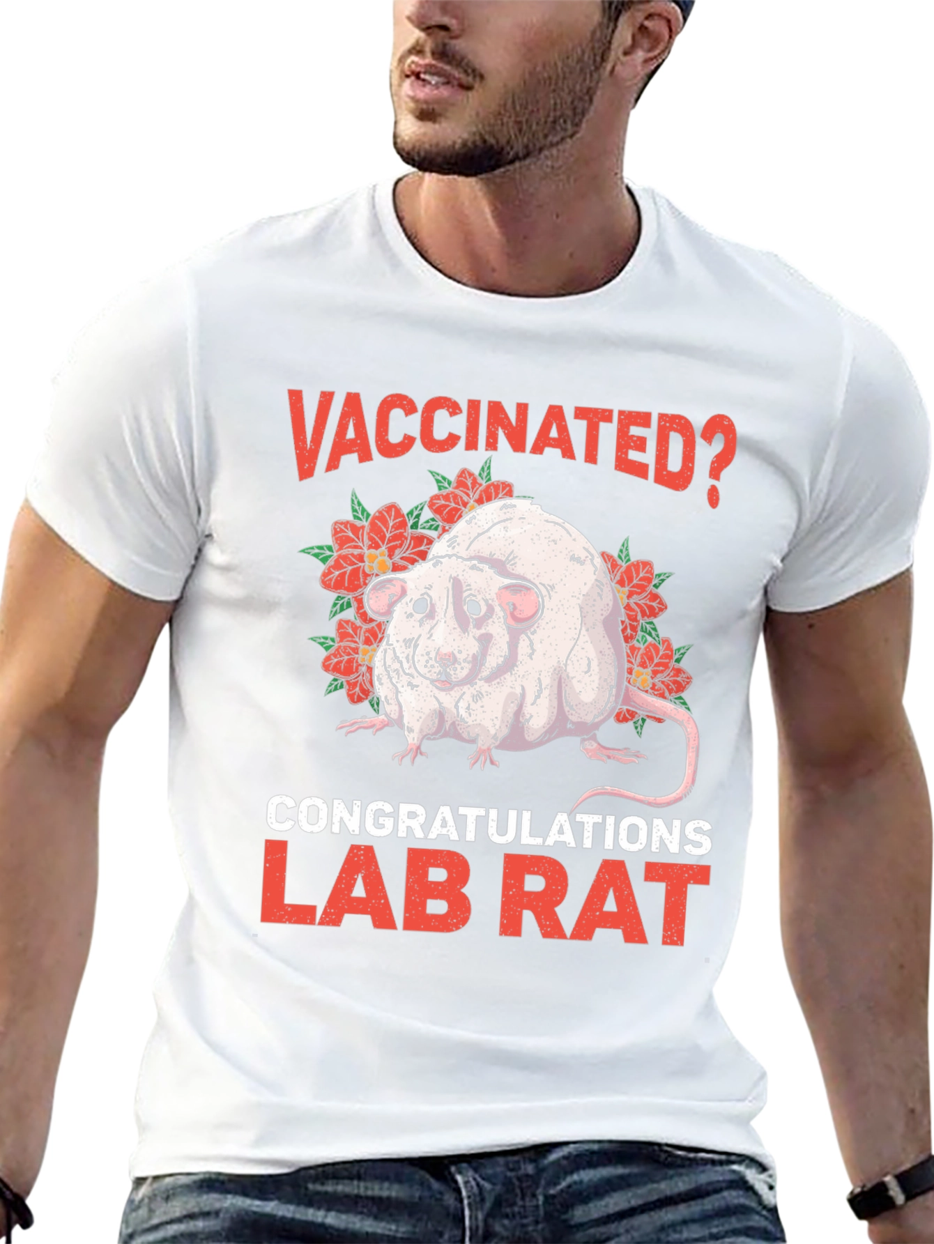 Vaccinated Lab Rat Graphic T-Shirt