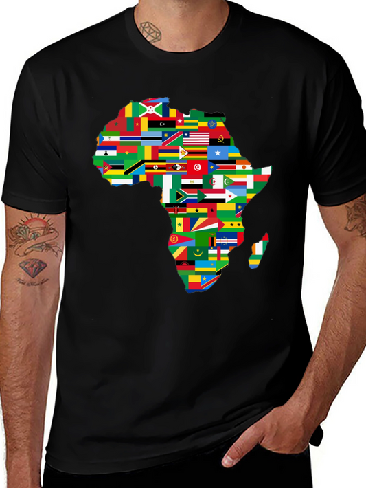 Africa Flags Map Graphic T-Shirt