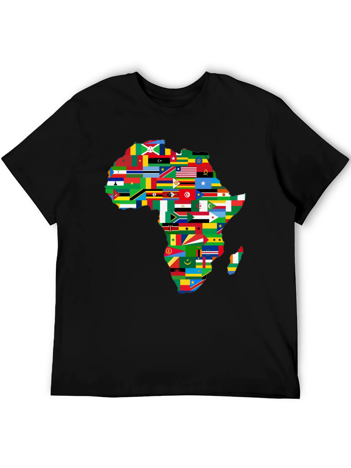 Africa Flags Map Graphic T-Shirt