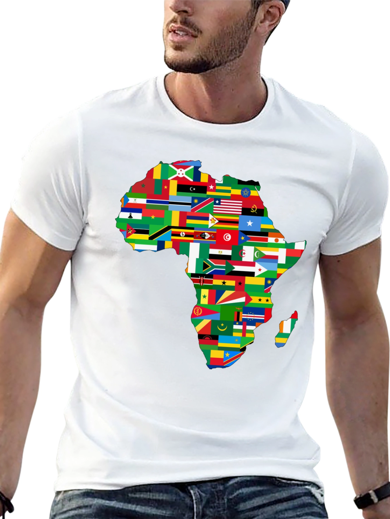 Africa Flags Map Graphic T-Shirt
