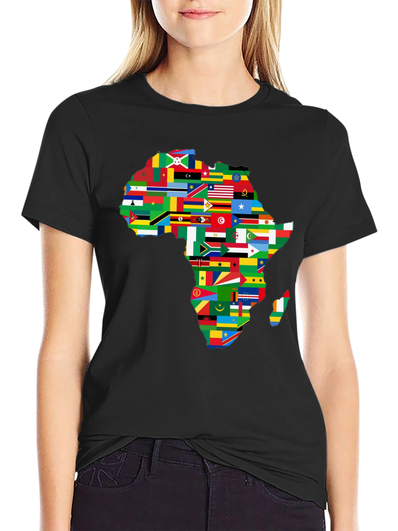 Africa Flags Map Graphic T-Shirt