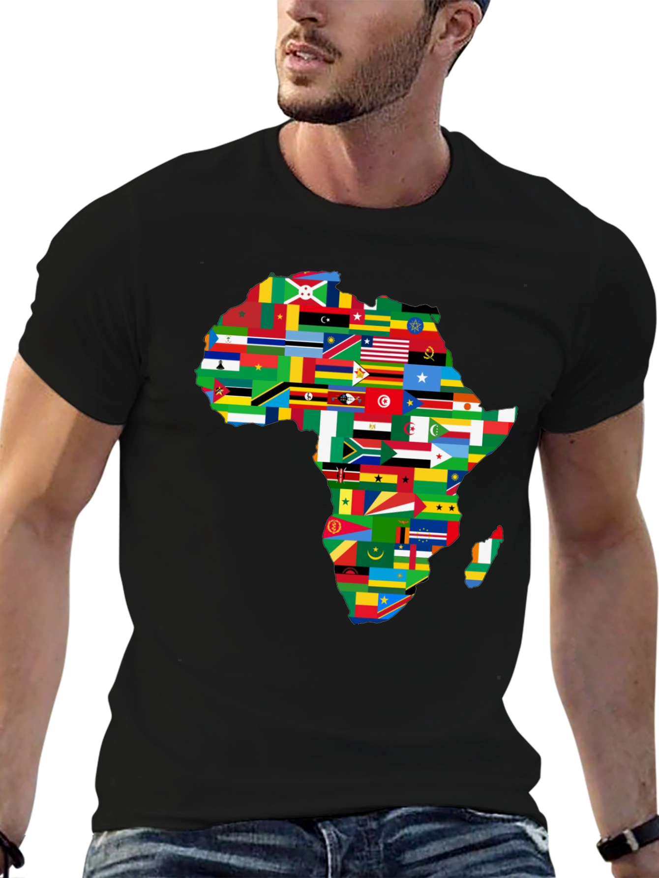 Africa Flags Map Graphic T-Shirt