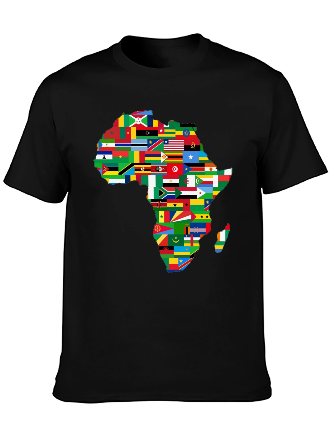 Africa Flags Map Graphic T-Shirt