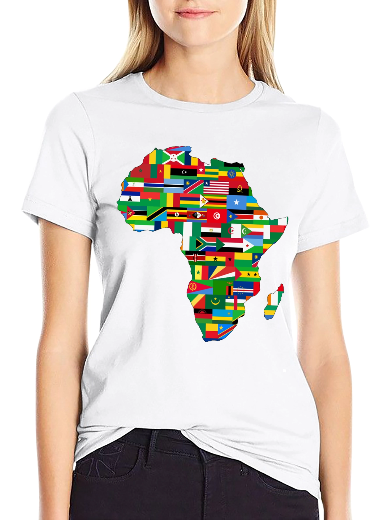 Africa Flags Map Graphic T-Shirt