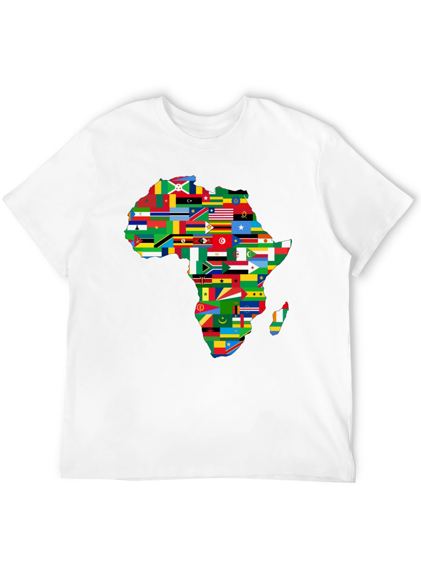 Africa Flags Map Graphic T-Shirt