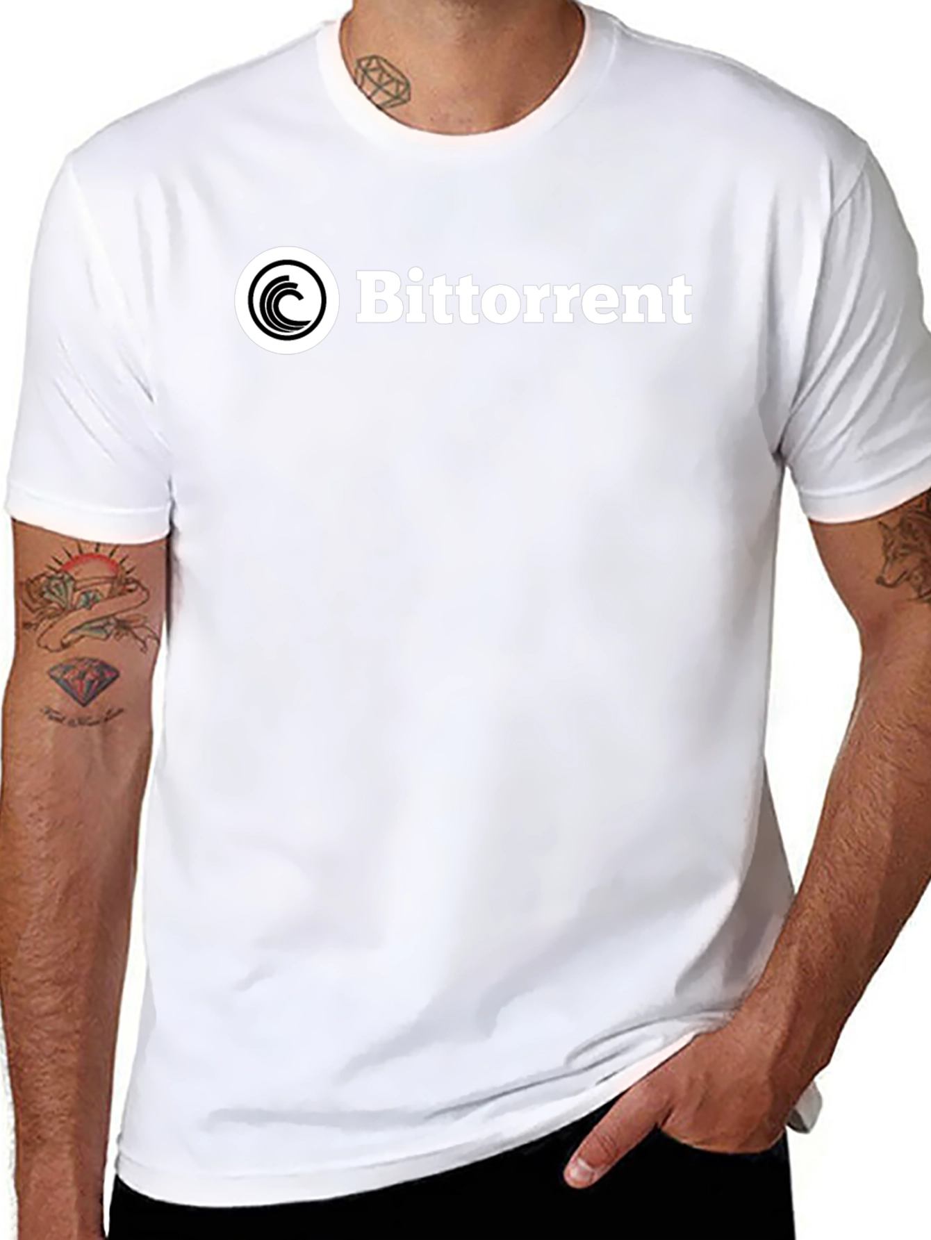 BitTorrent Logo Black T-Shirt - Casual Wear