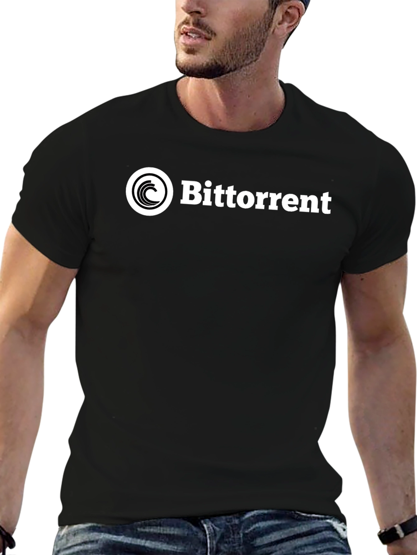 BitTorrent Logo Black T-Shirt - Casual Wear