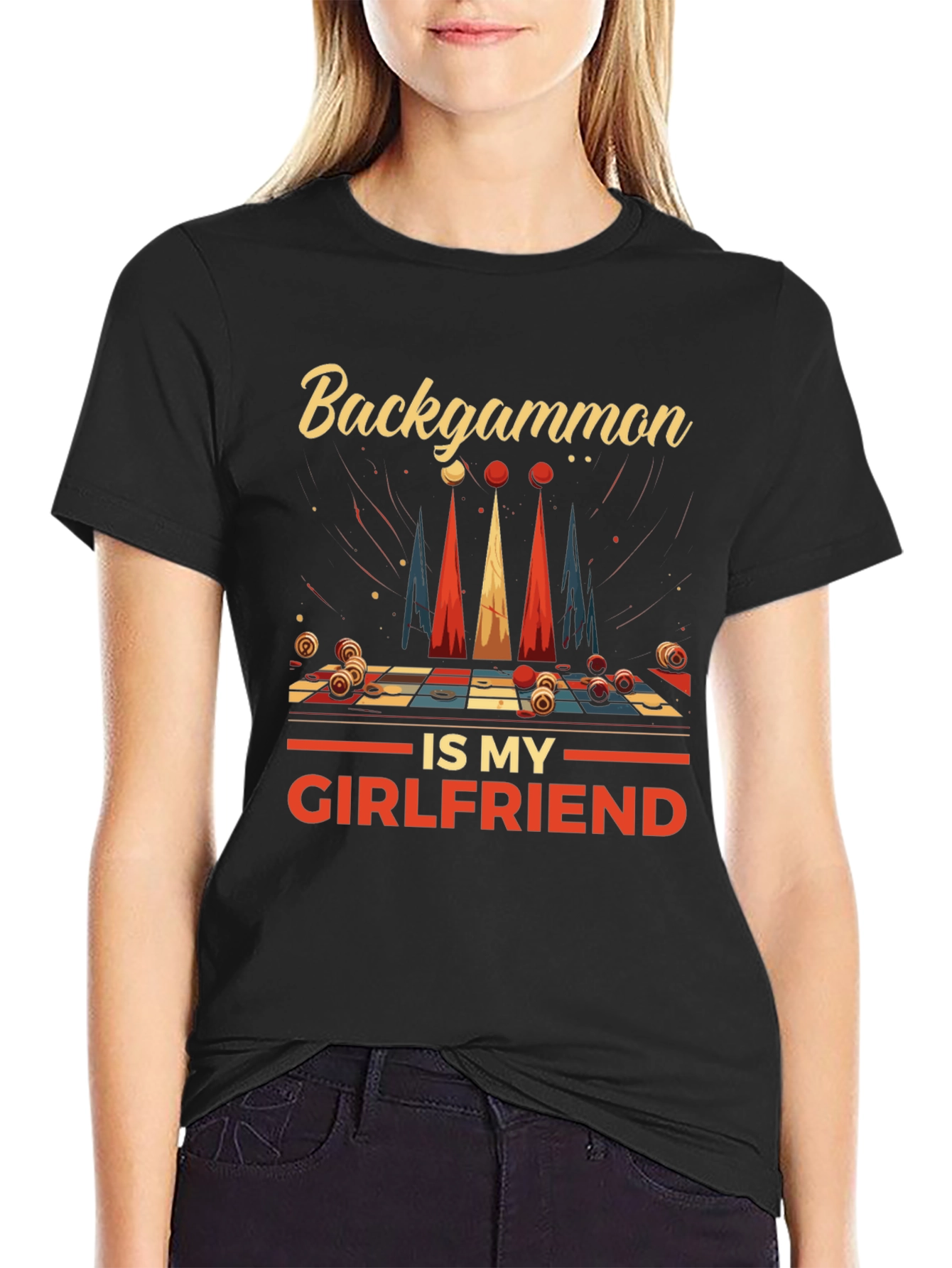 Backgammon is My Girlfriend Graphic Tee