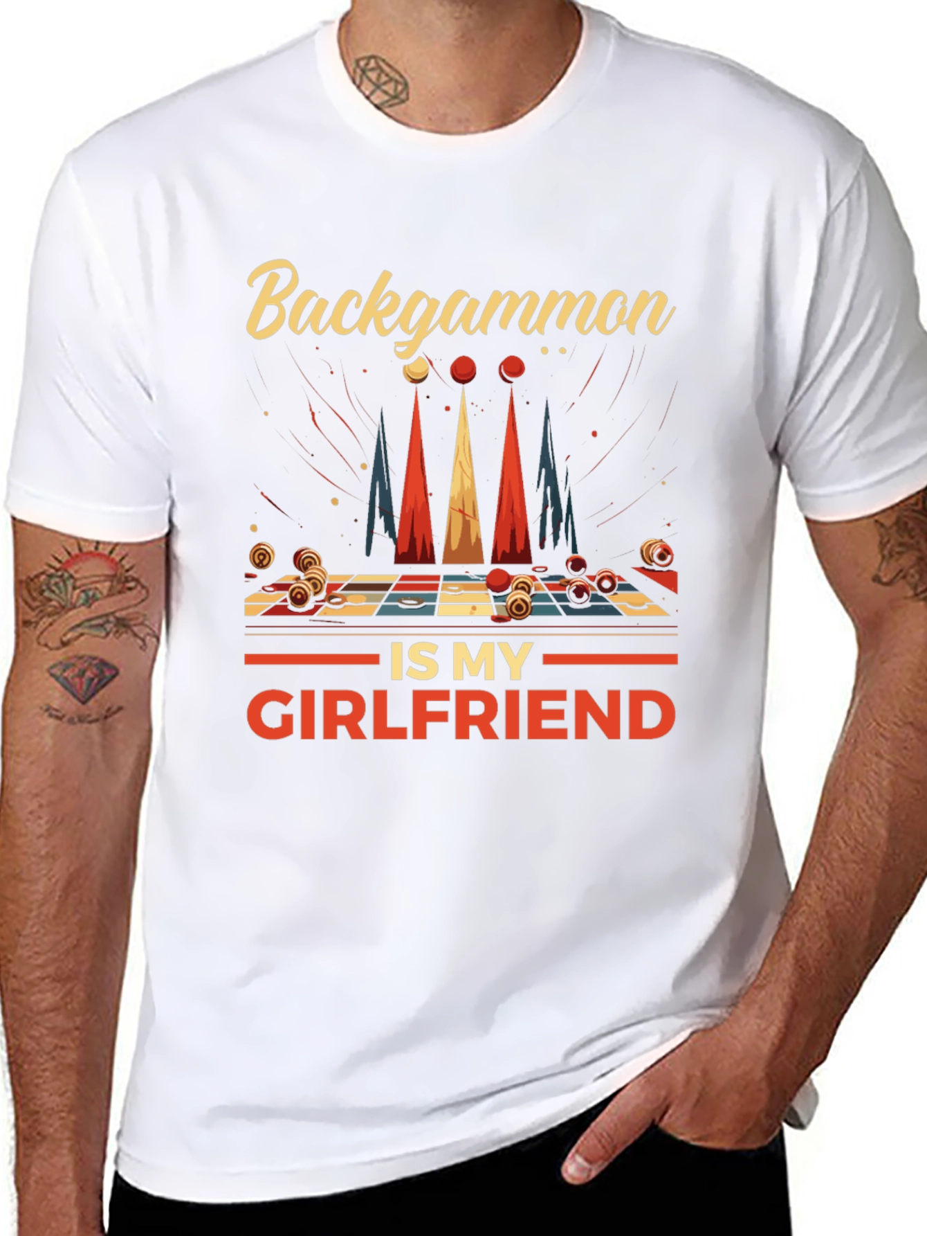 Backgammon is My Girlfriend Graphic Tee