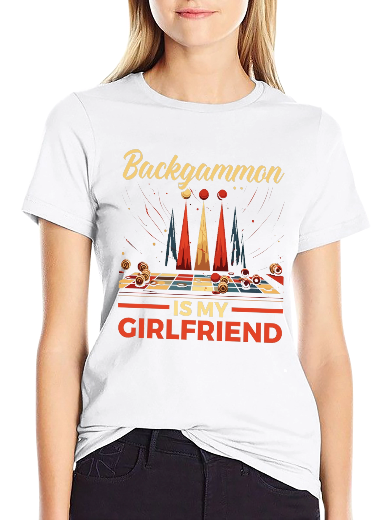 Backgammon is My Girlfriend Graphic Tee