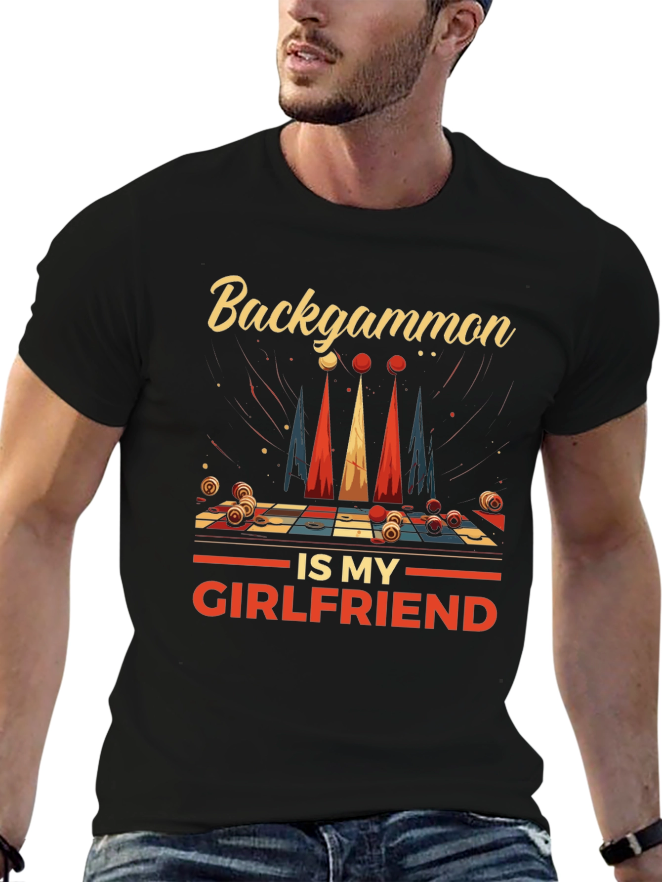 Backgammon is My Girlfriend Graphic Tee