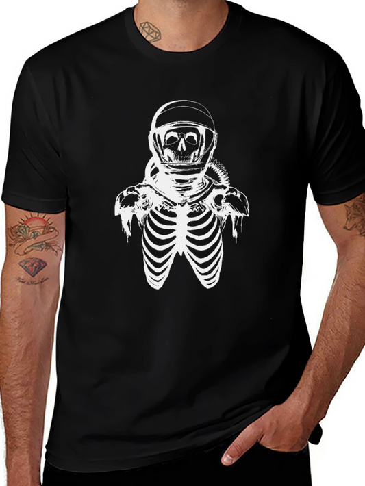 Astronaut Skeleton Graphic T-Shirt