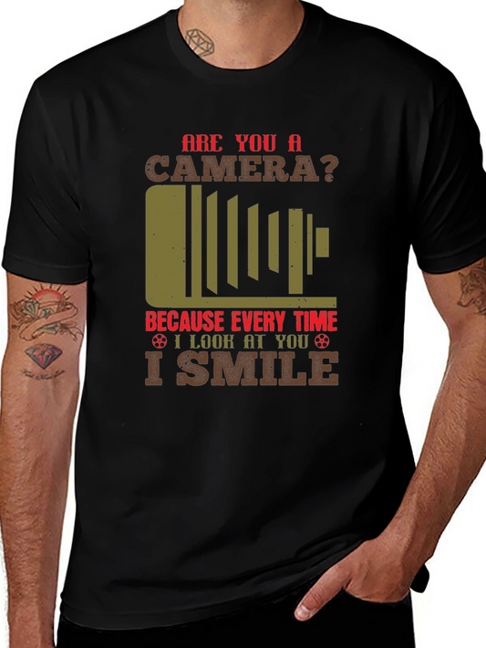 Are You a Camera T-Shirt - Photography Humor Graphic Tee