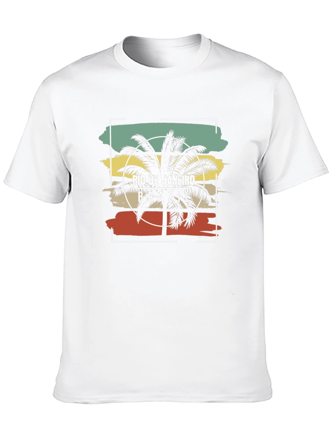 Rio de Janeiro Brazil T-Shirt Palm Tree Design