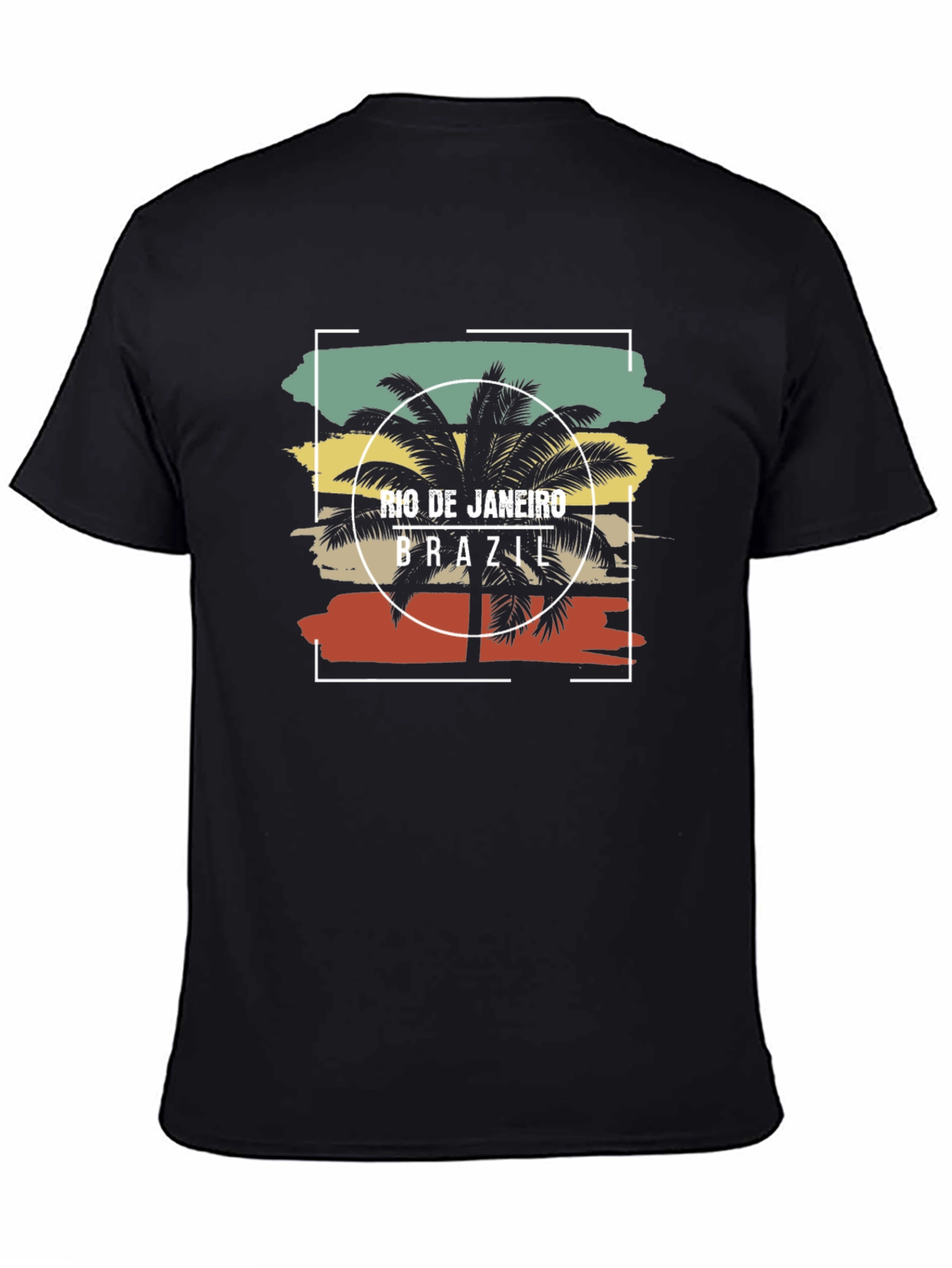 Rio de Janeiro Brazil T-Shirt Palm Tree Design