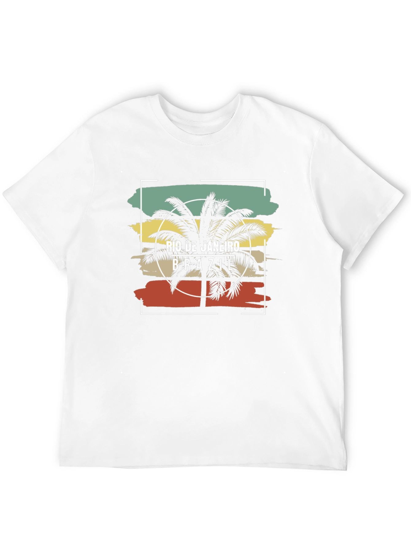 Rio de Janeiro Brazil T-Shirt Palm Tree Design