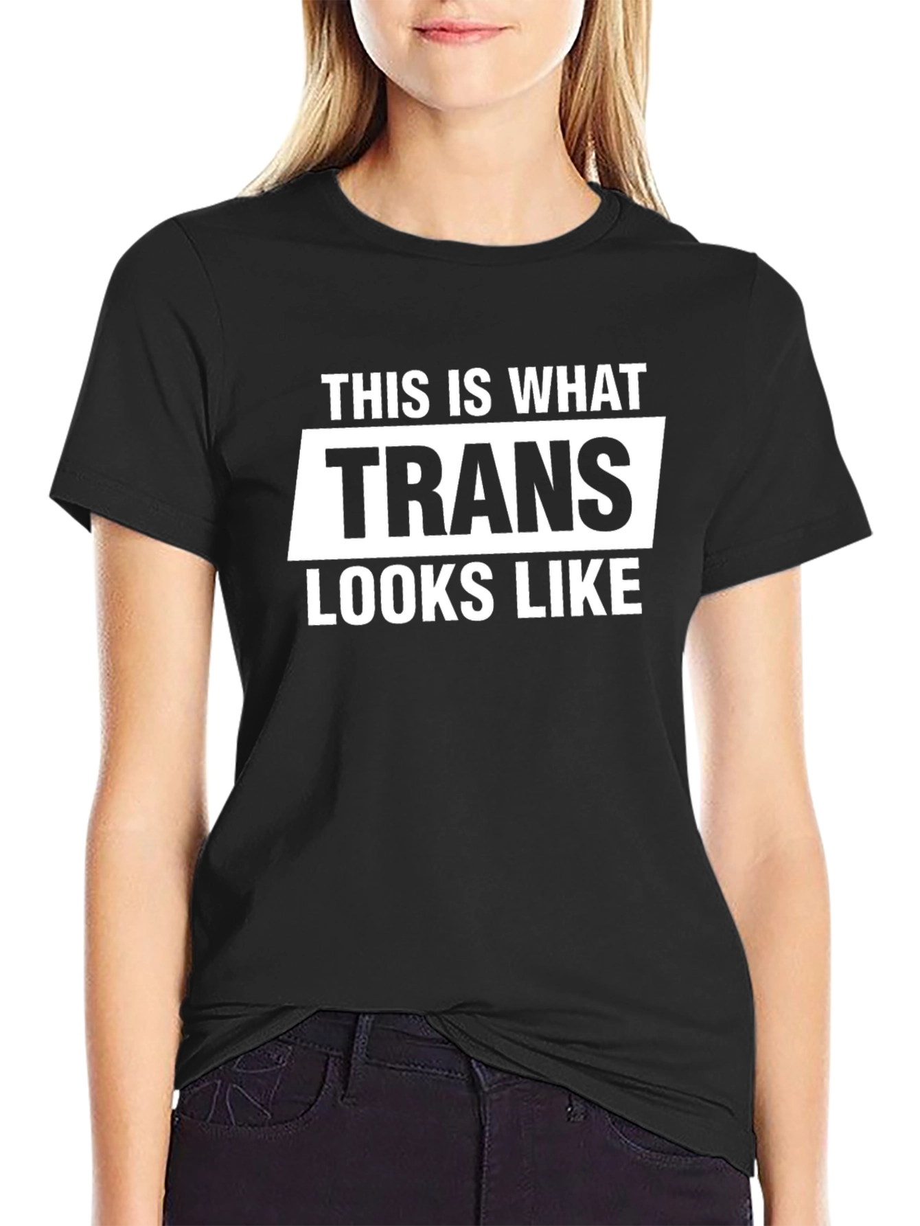 Trans Looks Like T-Shirt Black Unisex Fit