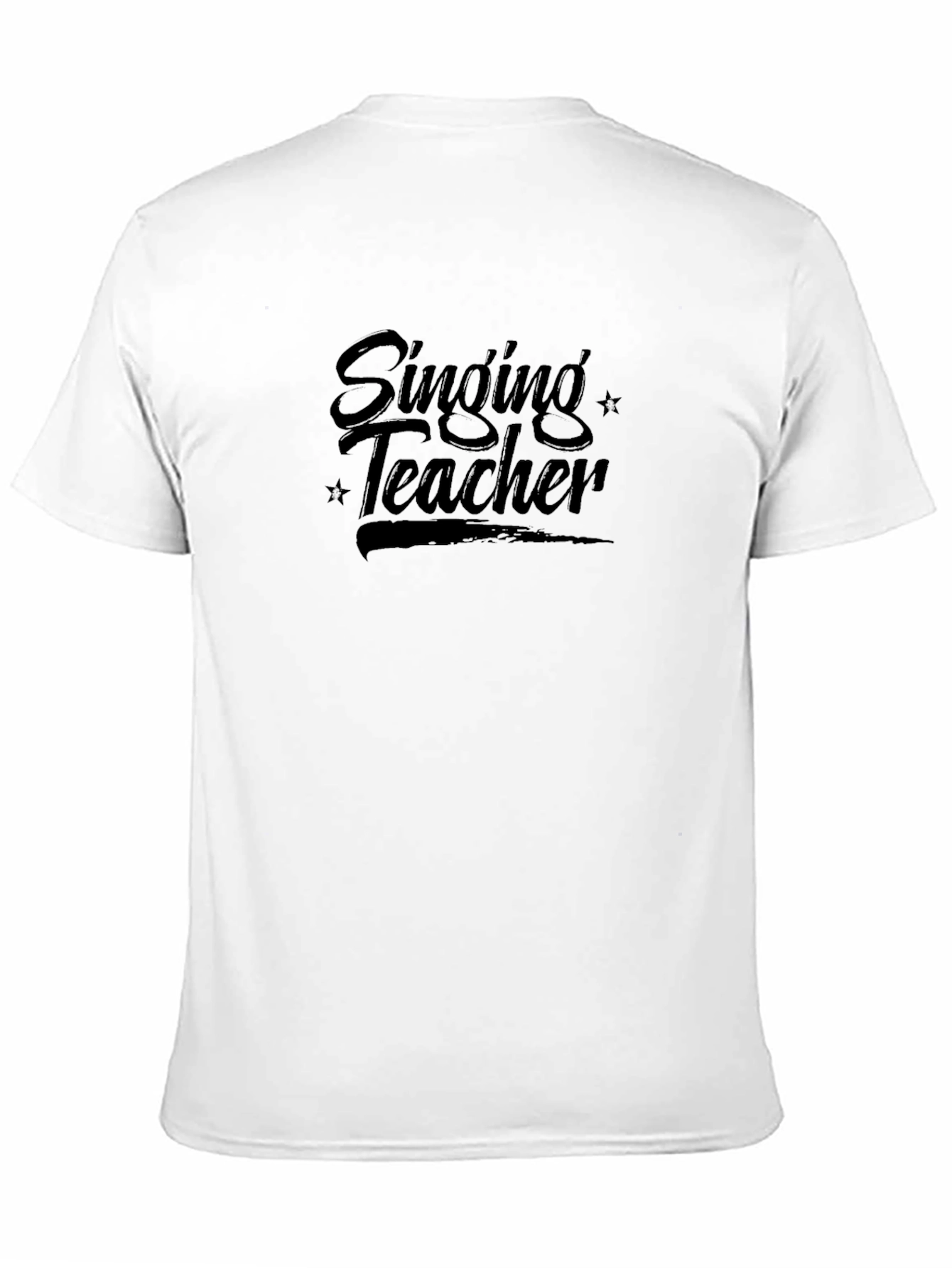 Singing Teacher Graphic Tee - Black Cotton T-Shirt