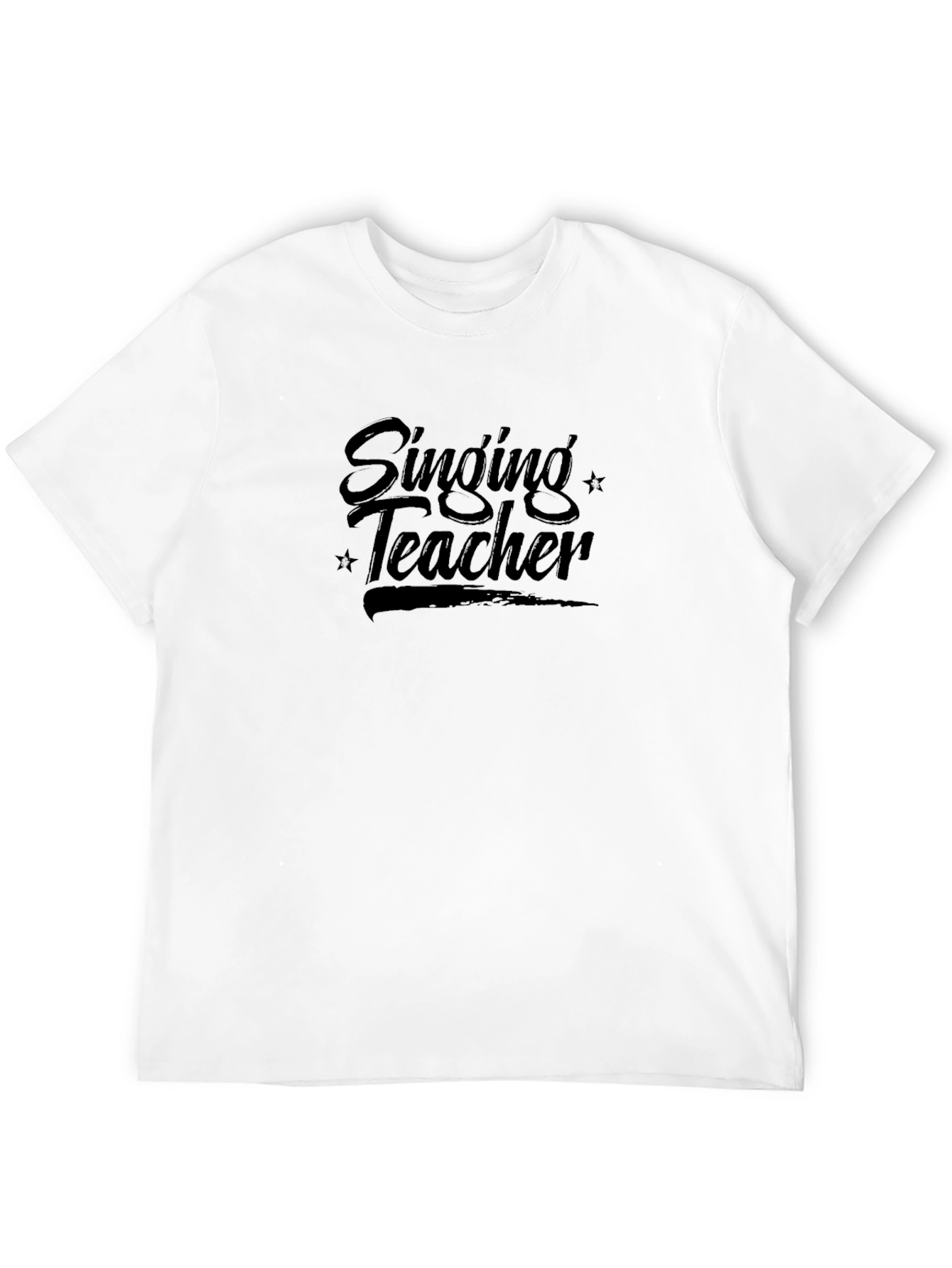 Singing Teacher Graphic Tee - Black Cotton T-Shirt
