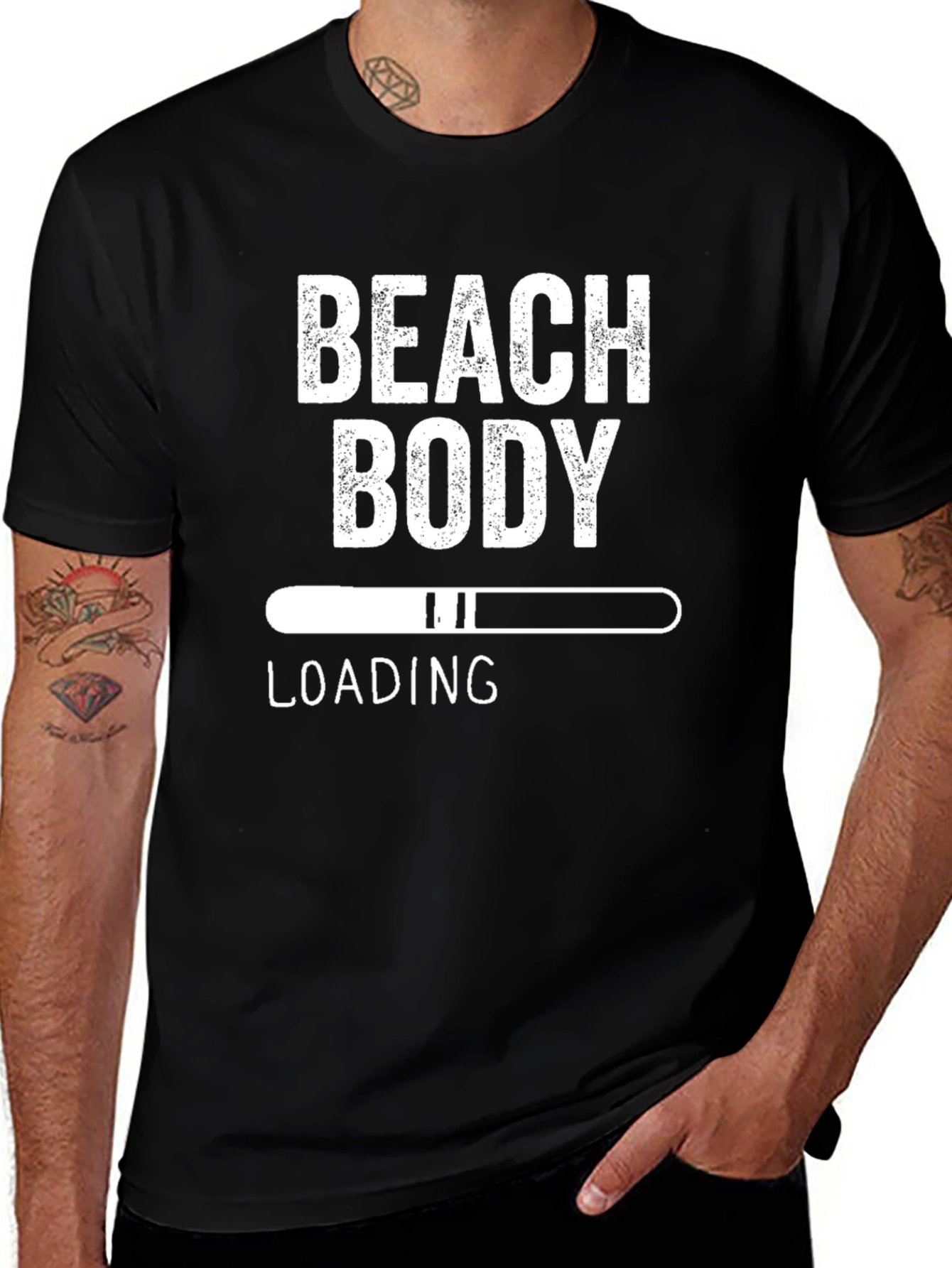 Beach Body Loading T-Shirt - Funny Gym Tee