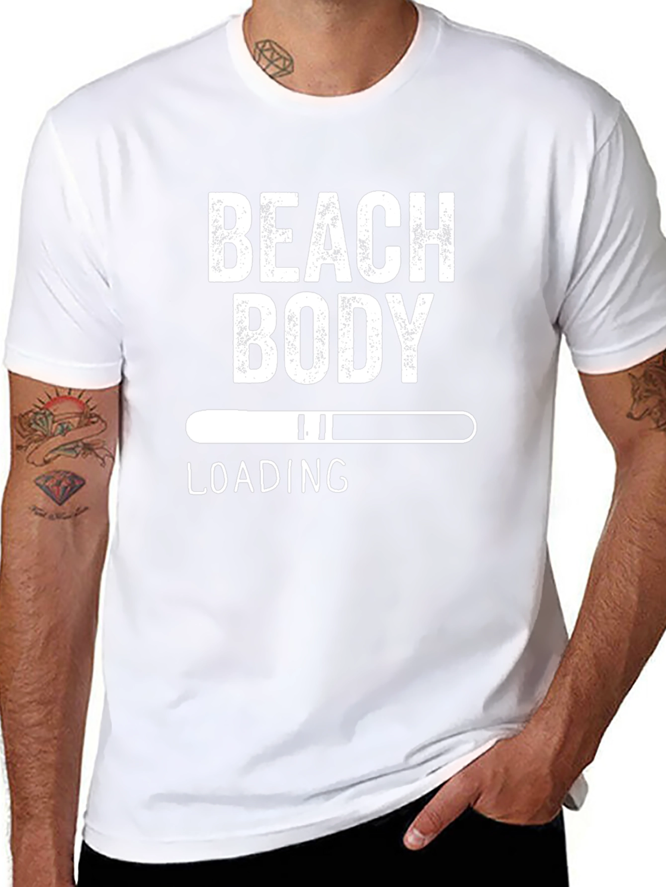 Beach Body Loading T-Shirt - Funny Gym Tee