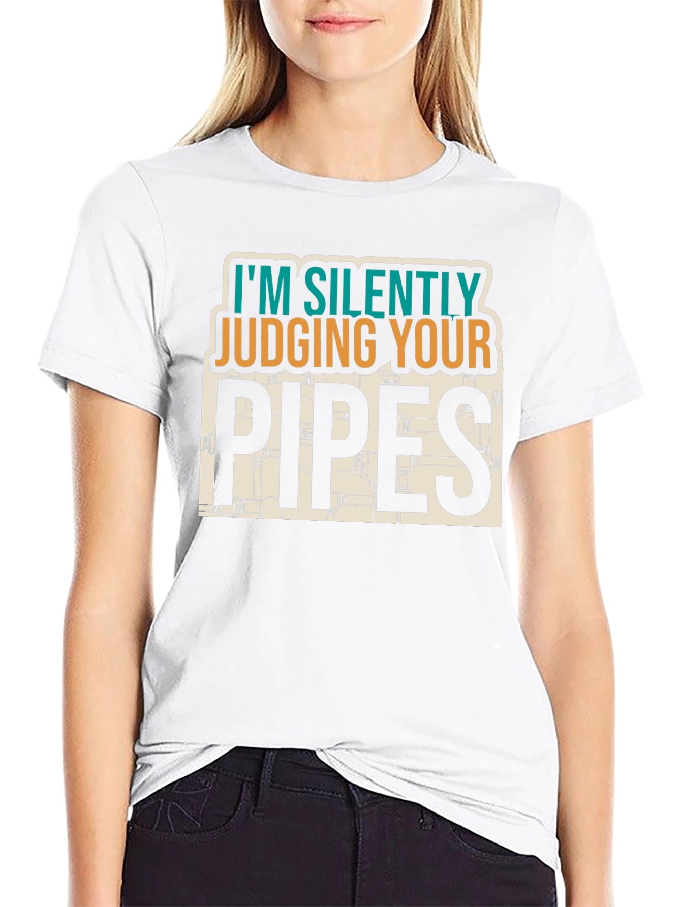 Silently Judging Your Pipes - Plumber T-Shirt