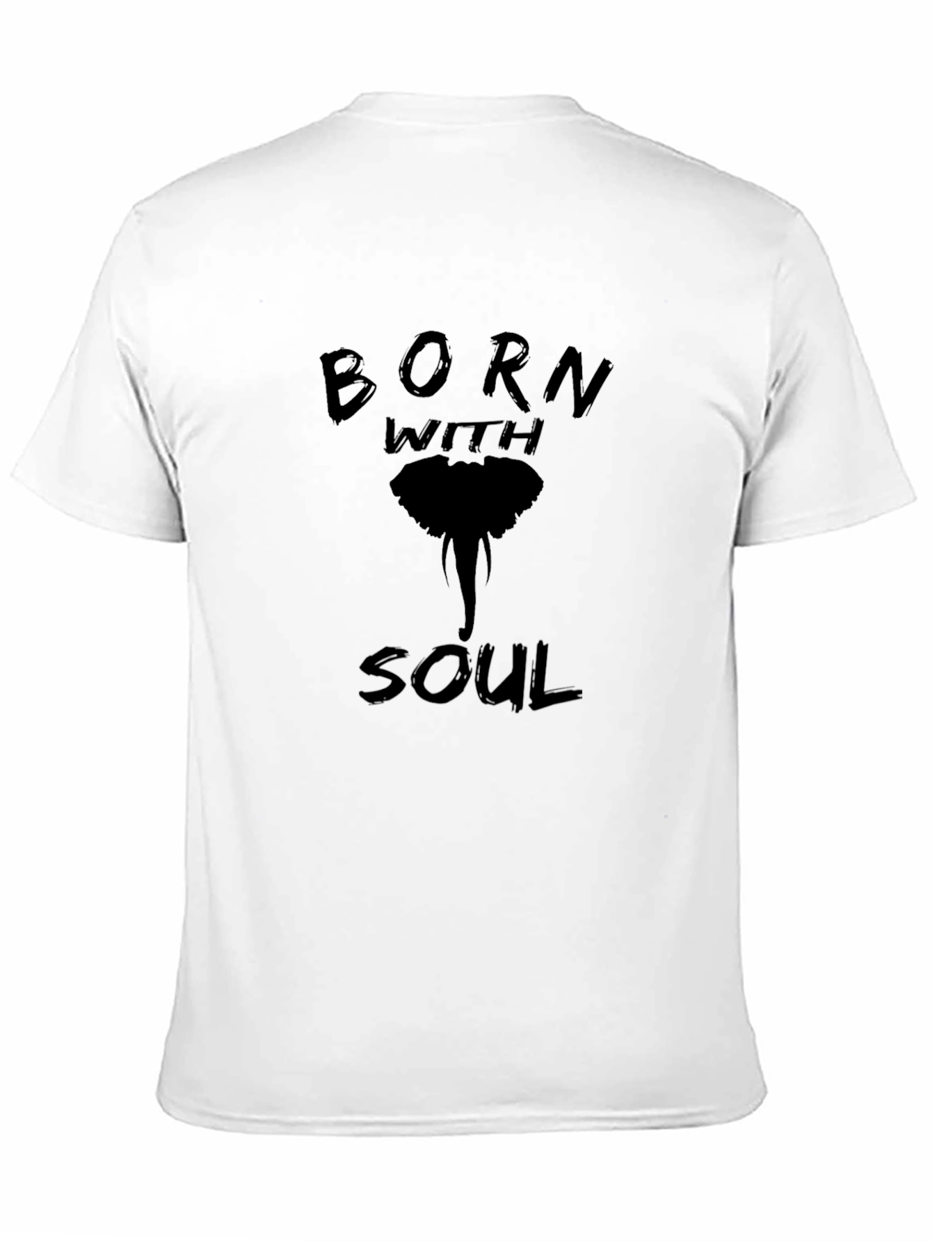 Born With Soul Graphic T-Shirt - Elephant Design