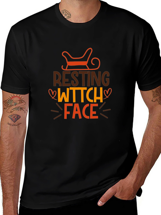 Resting Witch Face Halloween T-Shirt