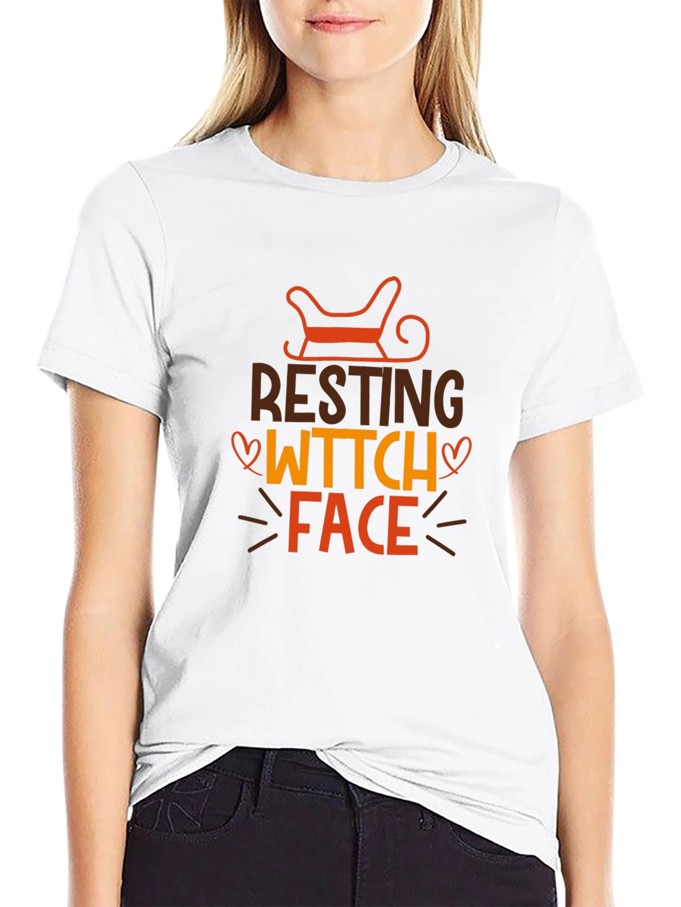 Resting Witch Face Halloween T-Shirt