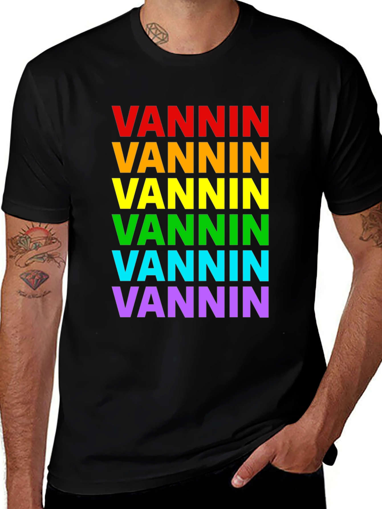 Vannin Rainbow Pride T-Shirt - Isle of Man