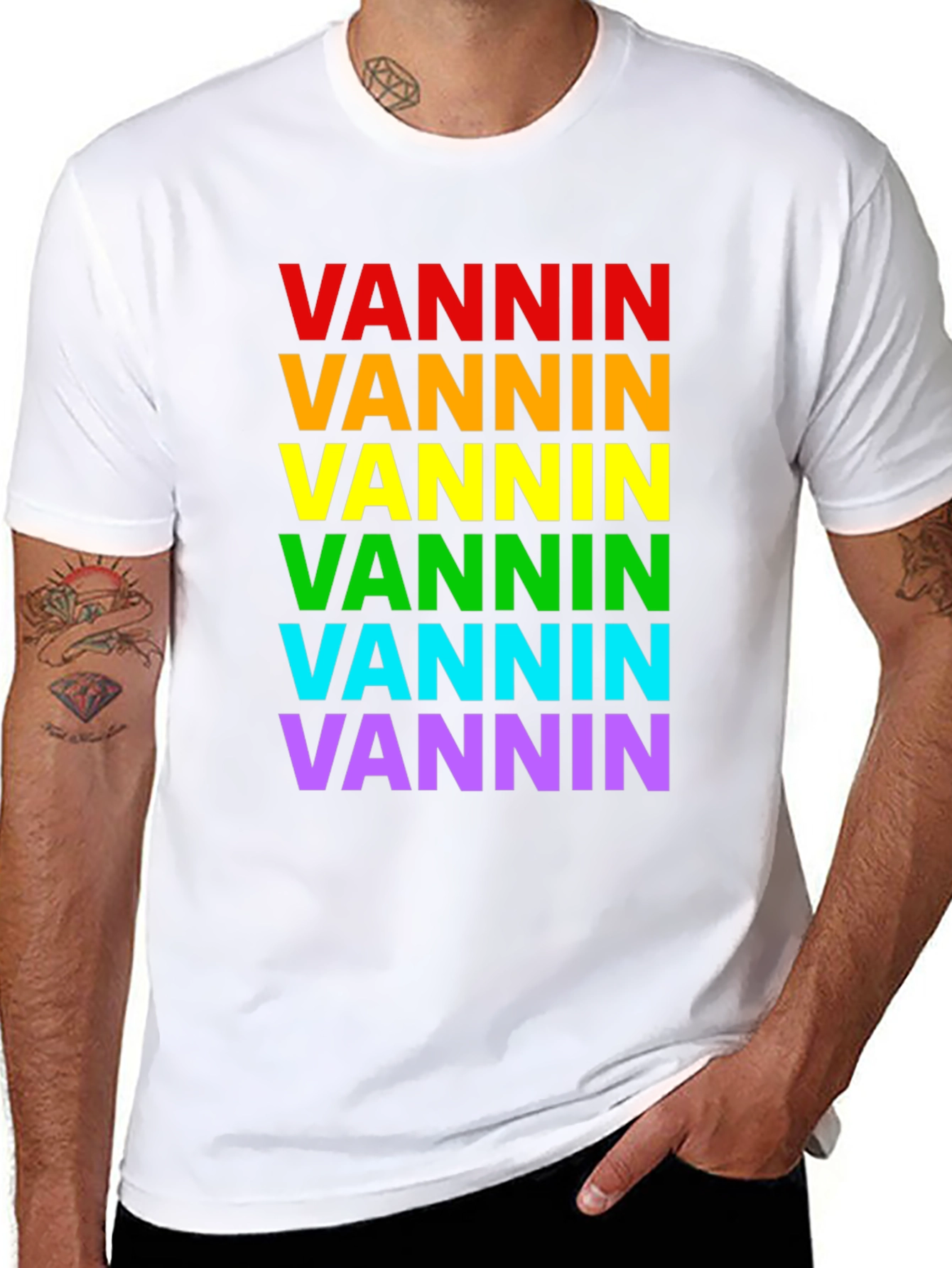 Vannin Rainbow Pride T-Shirt - Isle of Man