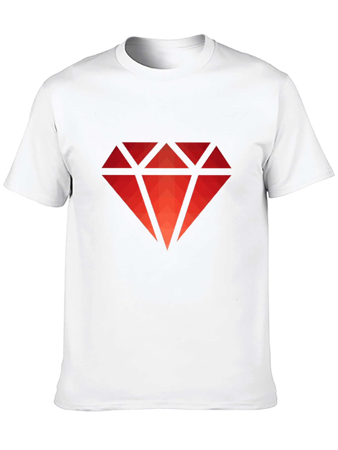 Red Diamond Graphic Tee - Modern Style