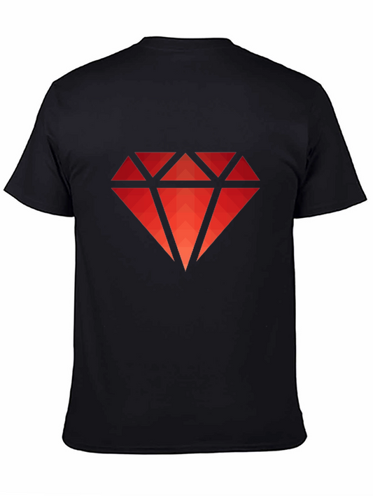 Red Diamond Graphic Tee - Modern Style
