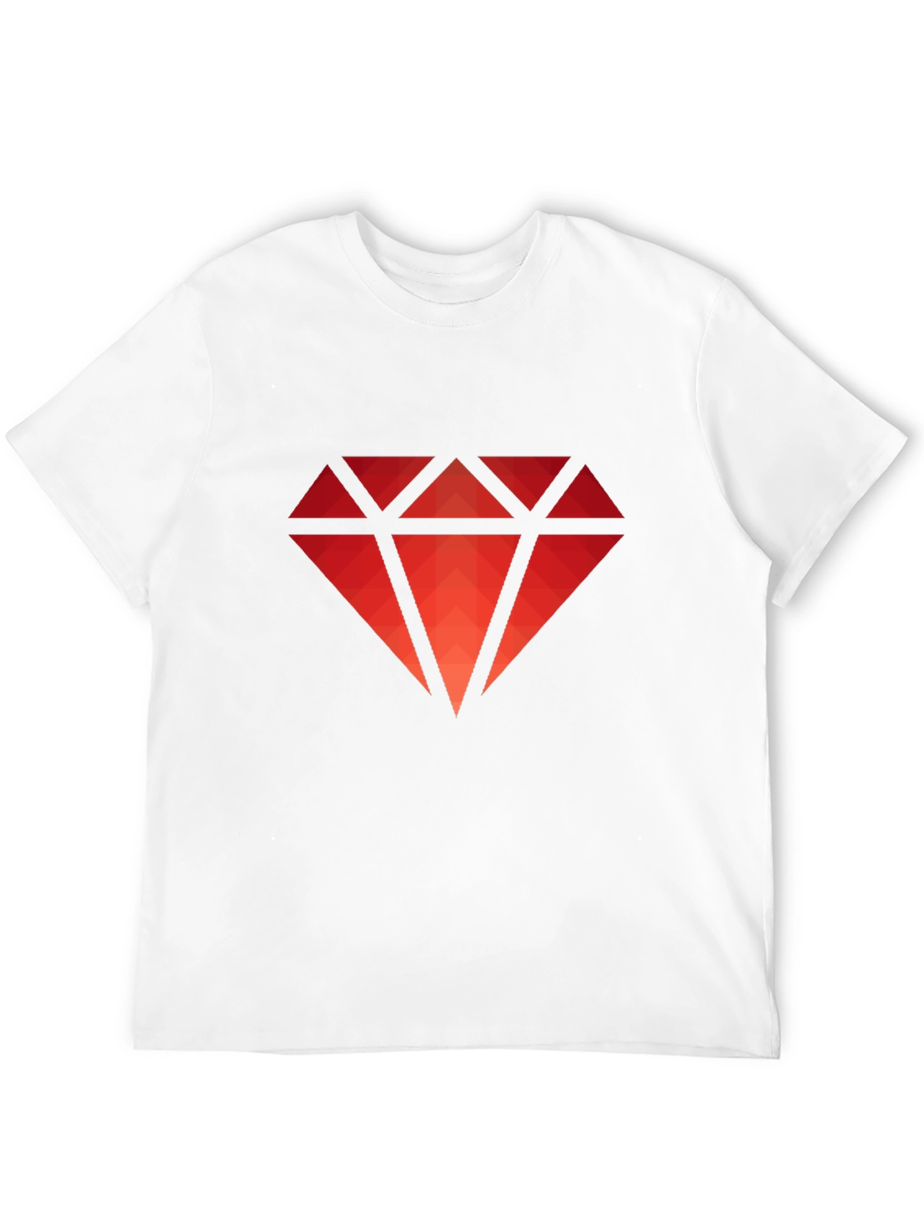 Red Diamond Graphic Tee - Modern Style