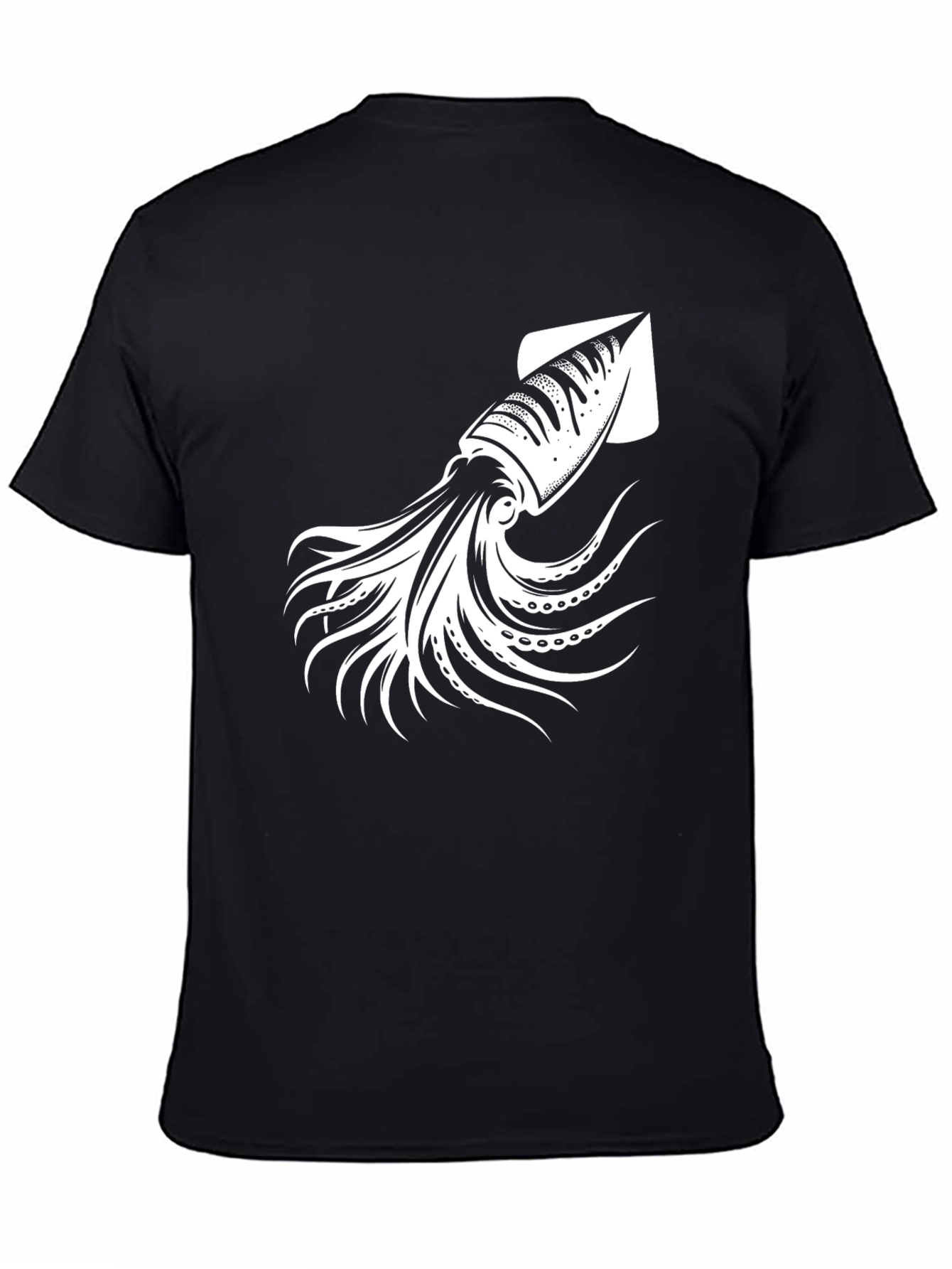 Squid Graphic T-Shirt - Black