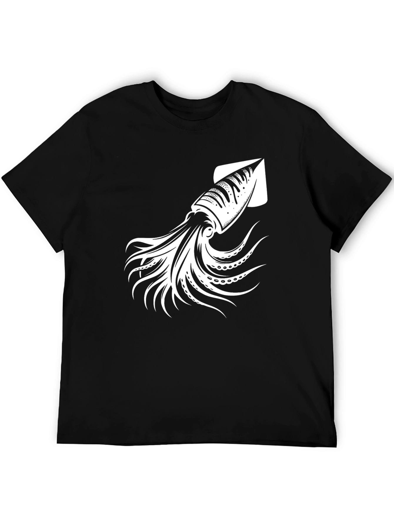 Squid Graphic T-Shirt - Black