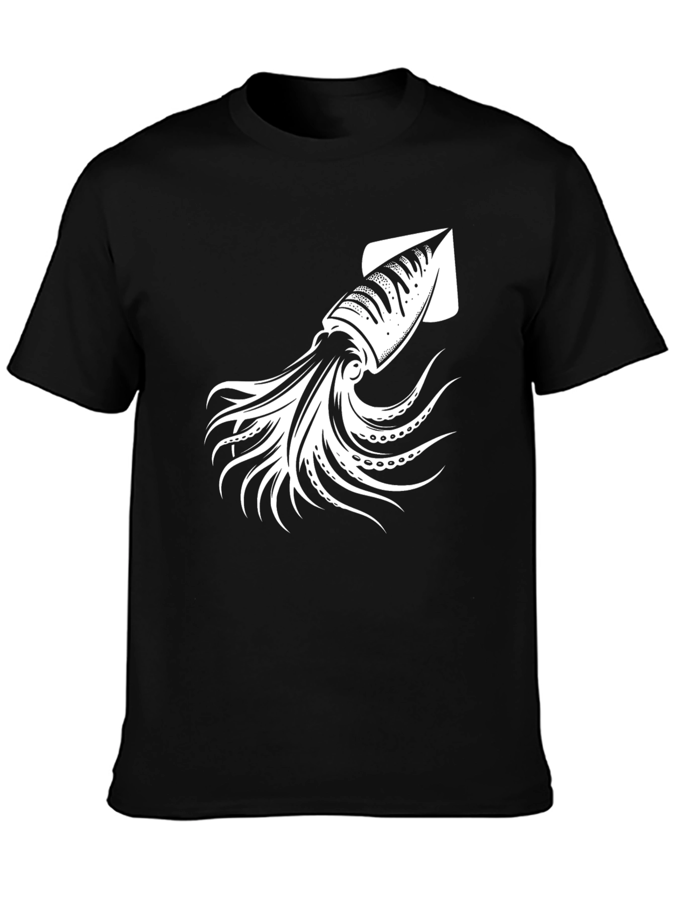 Squid Graphic T-Shirt - Black