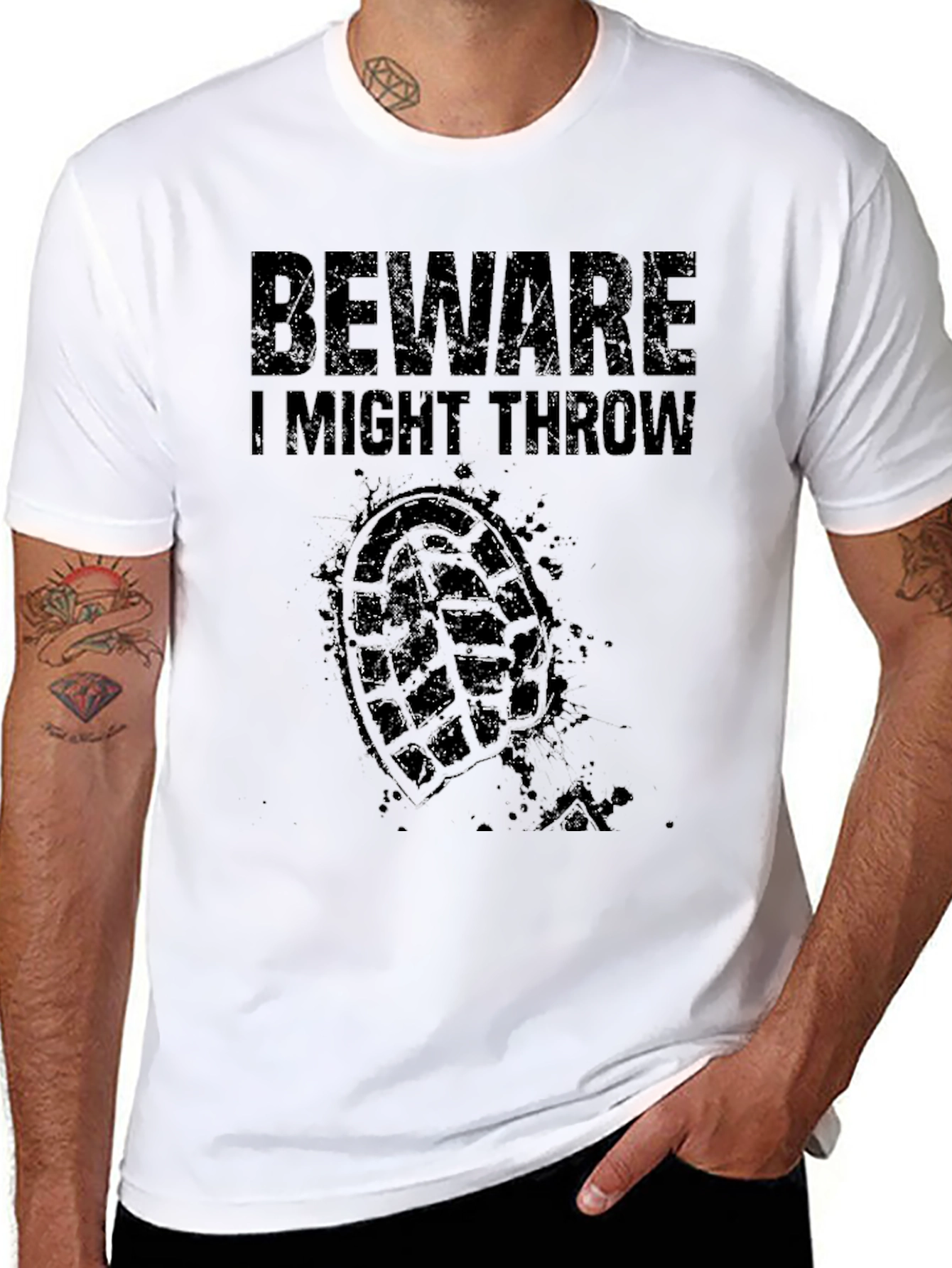 Beware I Might Throw T-Shirt