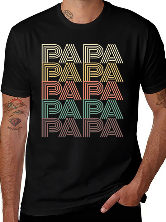 Retro Papa T-Shirt - Stylish Fathers Day Gift!