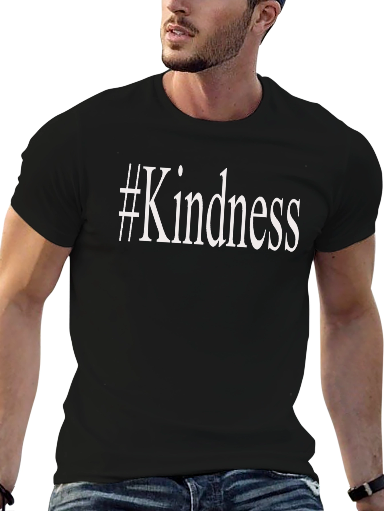 #Kindness Black Graphic T-Shirt