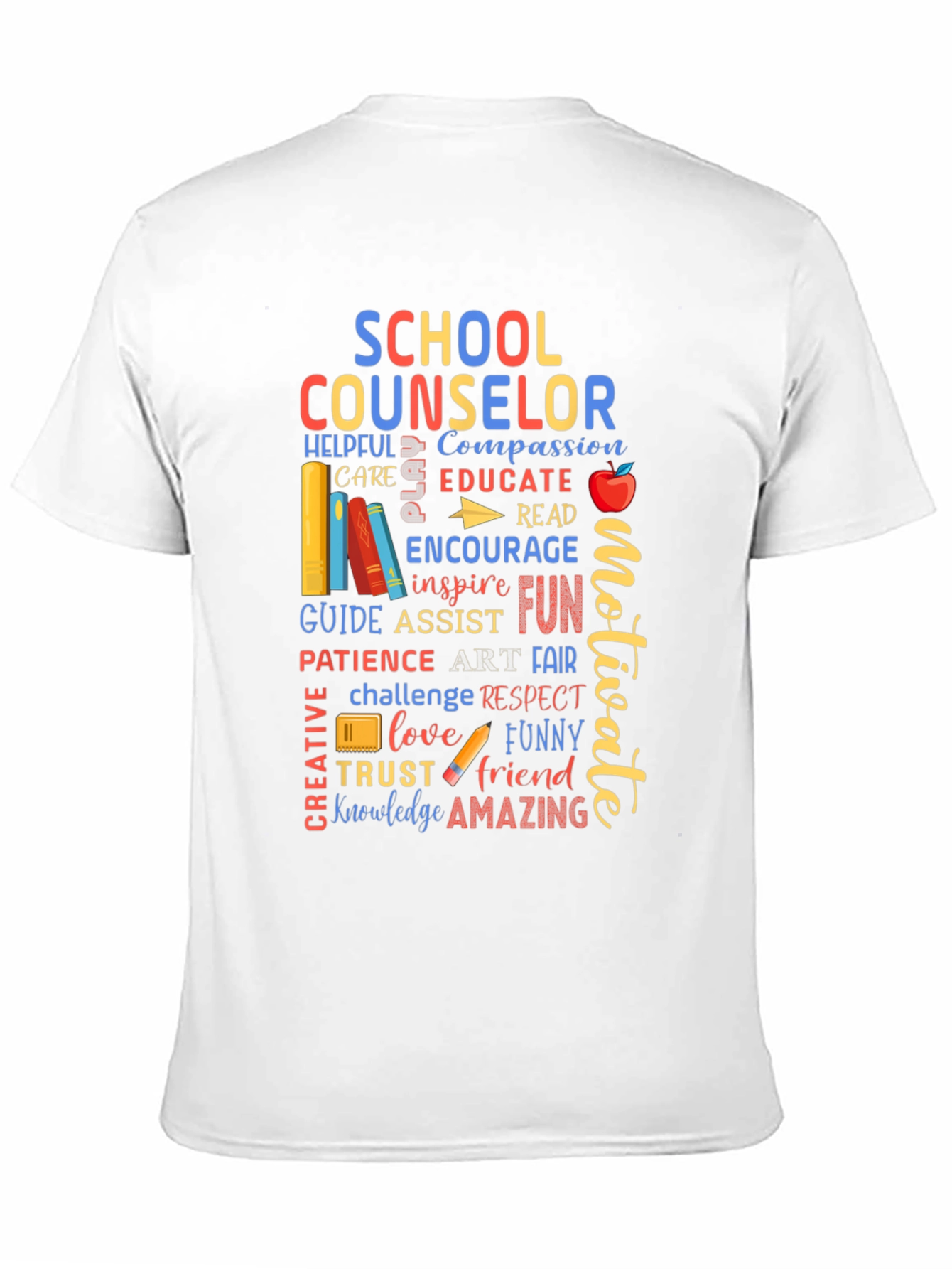 School Counselor Word Art T-Shirt