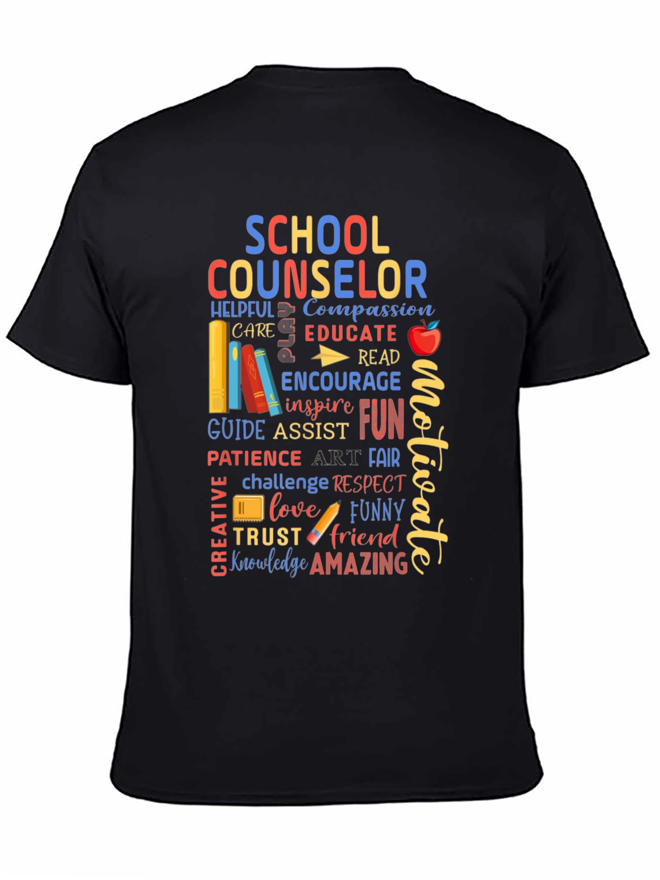 School Counselor Word Art T-Shirt