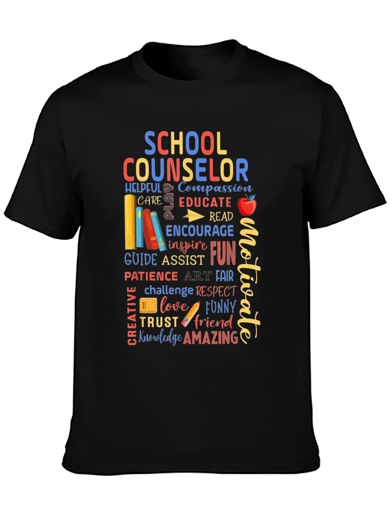 School Counselor Word Art T-Shirt