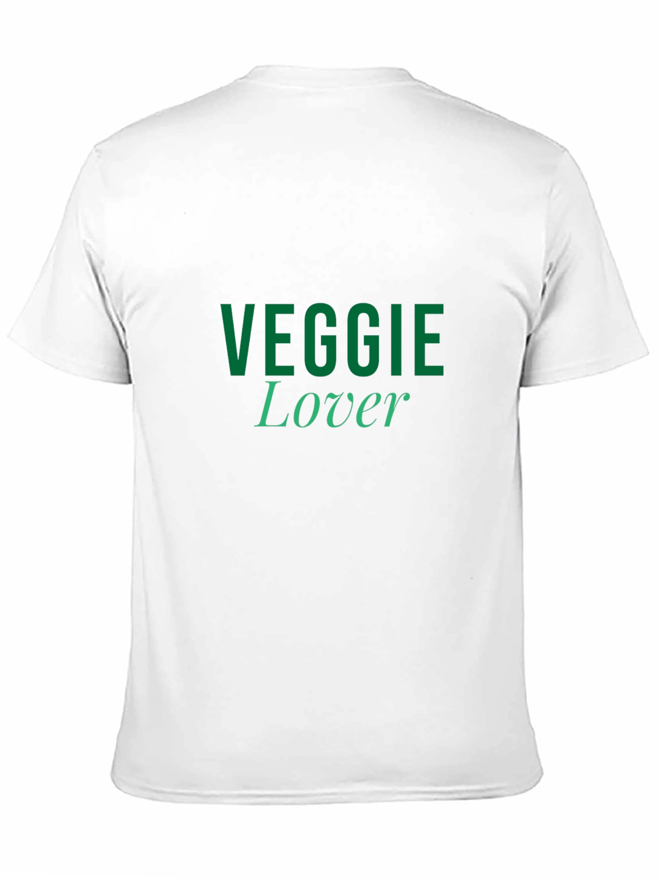 Veggie Lover T-Shirt - Black Casual Style