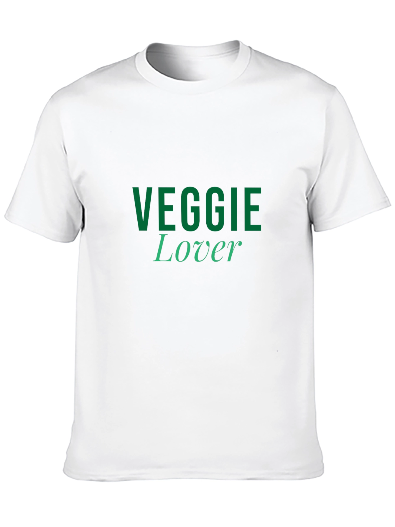 Veggie Lover T-Shirt - Black Casual Style