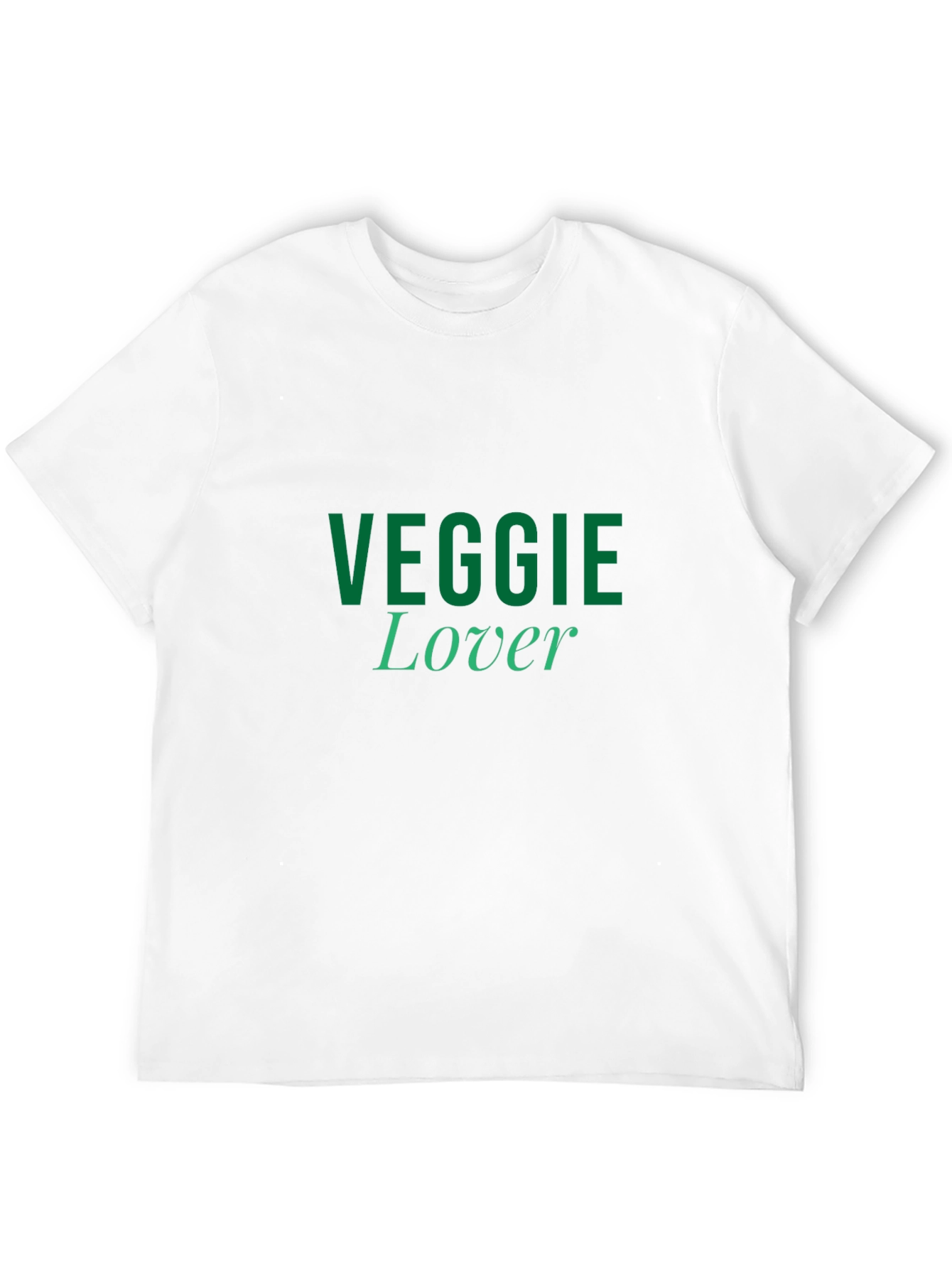Veggie Lover T-Shirt - Black Casual Style